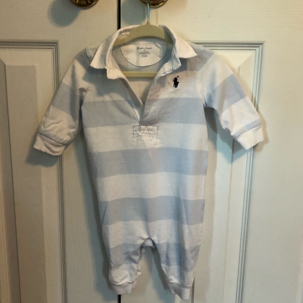 Ralph Lauren long sleeve onesie 3 months